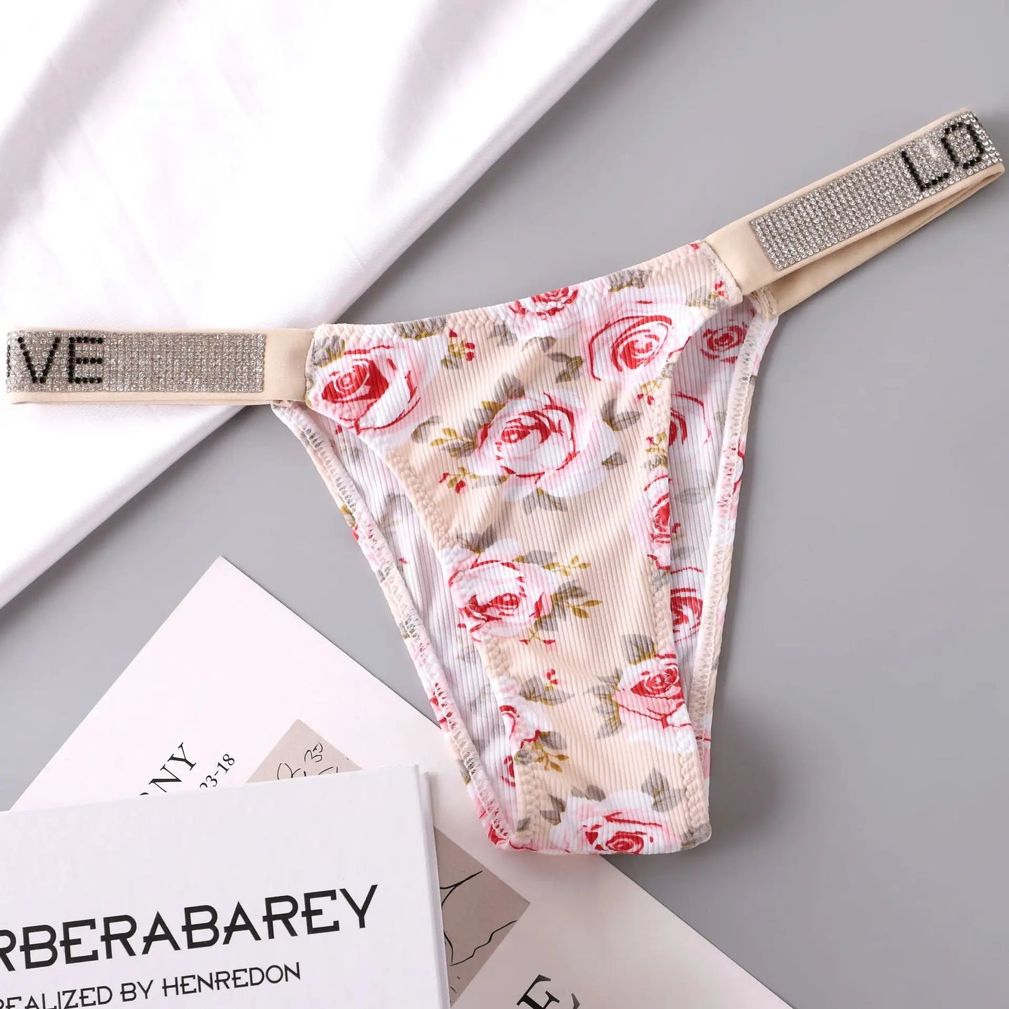 Sexy Kawaii KT Cinnamoroll Women Underwear Anime Cartoon Girls Low-waist T-pants Underpants Female Summer Thin Rhinestone Briefs