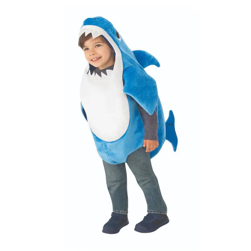New Arrival Child Unisex Toddler Family Shark Cosplay Costume Halloween Carnival Party For Kids Costumes 3 Colors Avaiable
