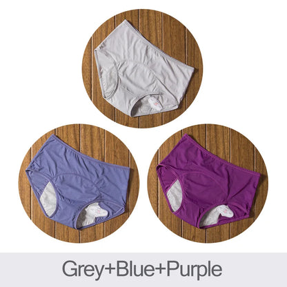 3pcs Leak Proof Menstrual Panties Physiological Pants Women Underwear Period  Waterproof  Briefs Dropshipping