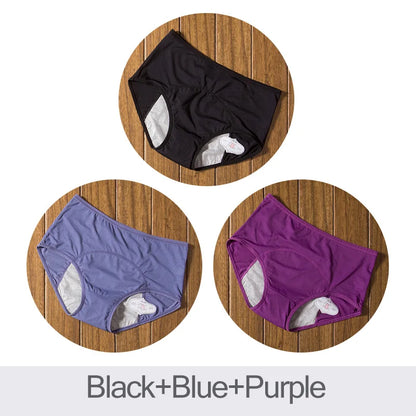 3pcs Leak Proof Menstrual Panties Physiological Pants Women Underwear Period  Waterproof  Briefs Dropshipping