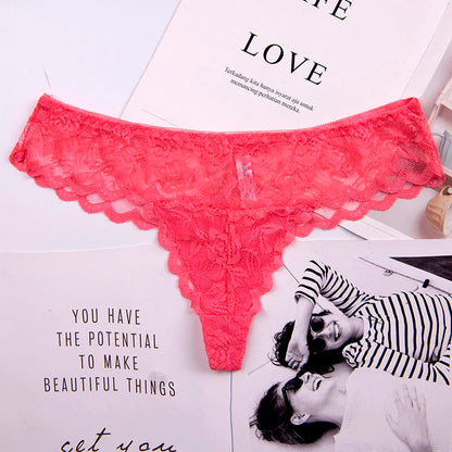 Sexy Ladies Cotton Mesh Transparent Panties Thongs String lingerie Fashion Low-Rise Women Underwear Seamless Briefs 1pcs yq01