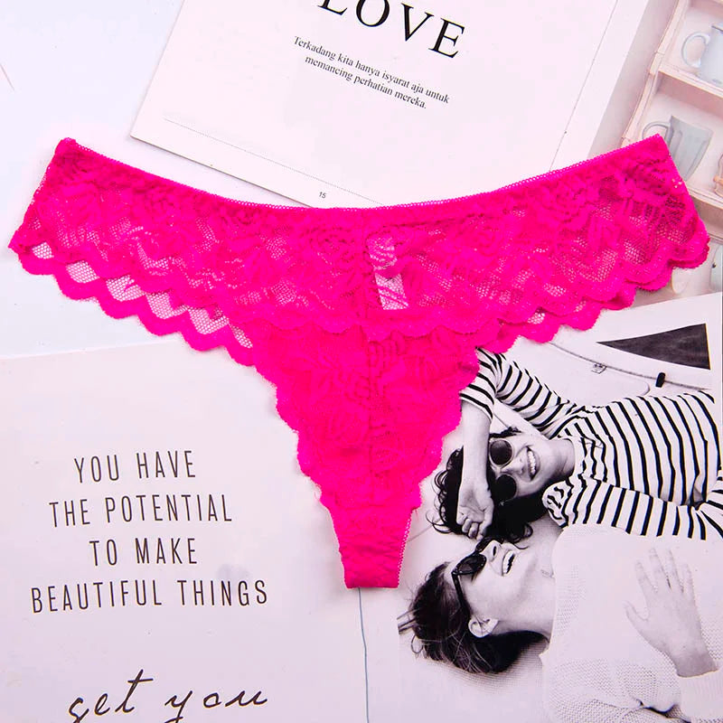 Sexy Ladies Cotton Mesh Transparent Panties Thongs String lingerie Fashion Low-Rise Women Underwear Seamless Briefs 1pcs yq01