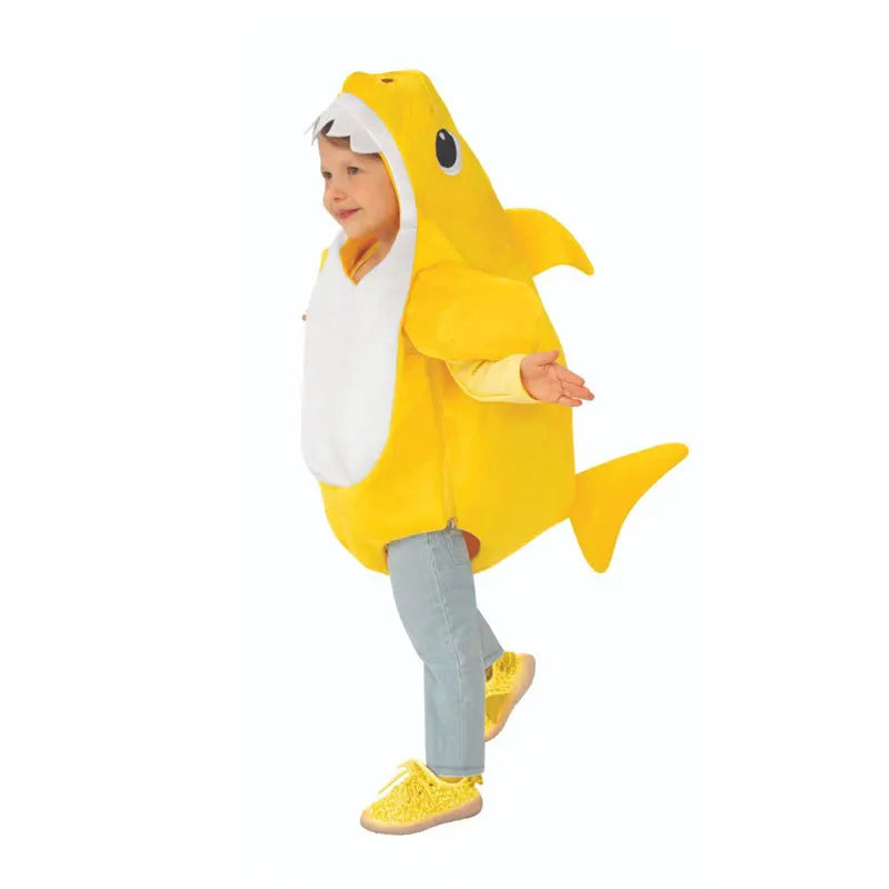 New Arrival Child Unisex Toddler Family Shark Cosplay Costume Halloween Carnival Party For Kids Costumes 3 Colors Avaiable