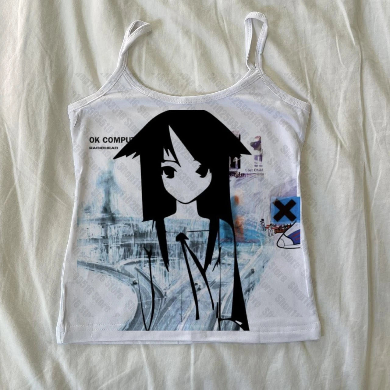 Crop Tops Y2k Top Woman Clothing Aesthetic Tops for Women 90s Clothes Vintage Tanks & Camis Women's Corset Emo Shoujo Girl Style