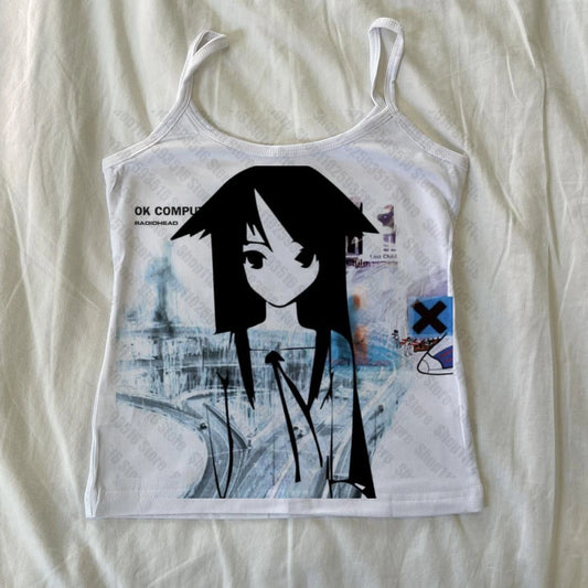 Crop Tops Y2k Top Woman Clothing Aesthetic Tops for Women 90s Clothes Vintage Tanks & Camis Women's Corset Emo Shoujo Girl Style