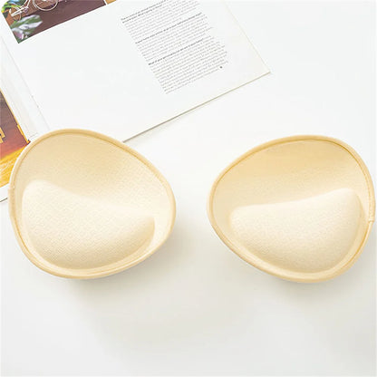 6cm Latex Thick Push Up Bra Pads Inserts Women Underwear Breast Lift Breathable Padded Bra Pad Lining Swimsuit Bra Insert