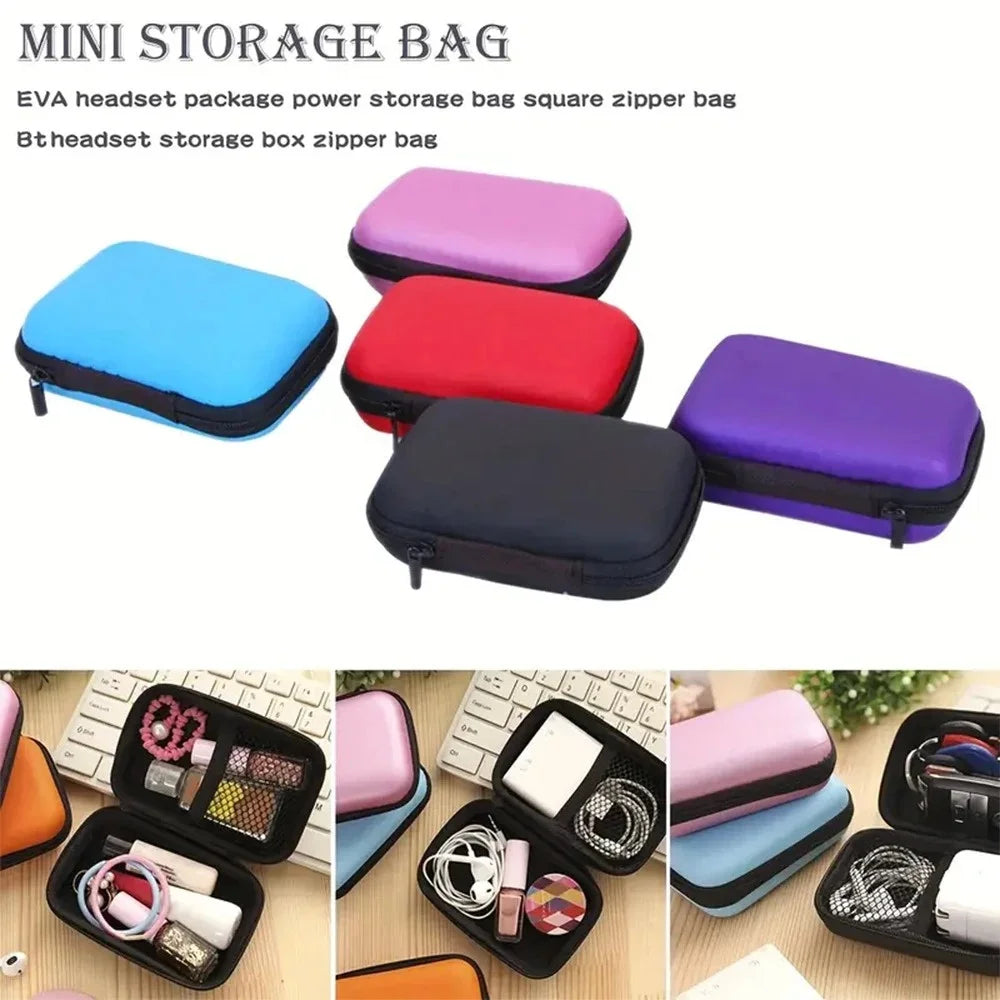 Travel Storage Bag Charging Case for Data Cables Earphone Package Zipper Bag Portable Travel Cable Organizer Electronics Storage