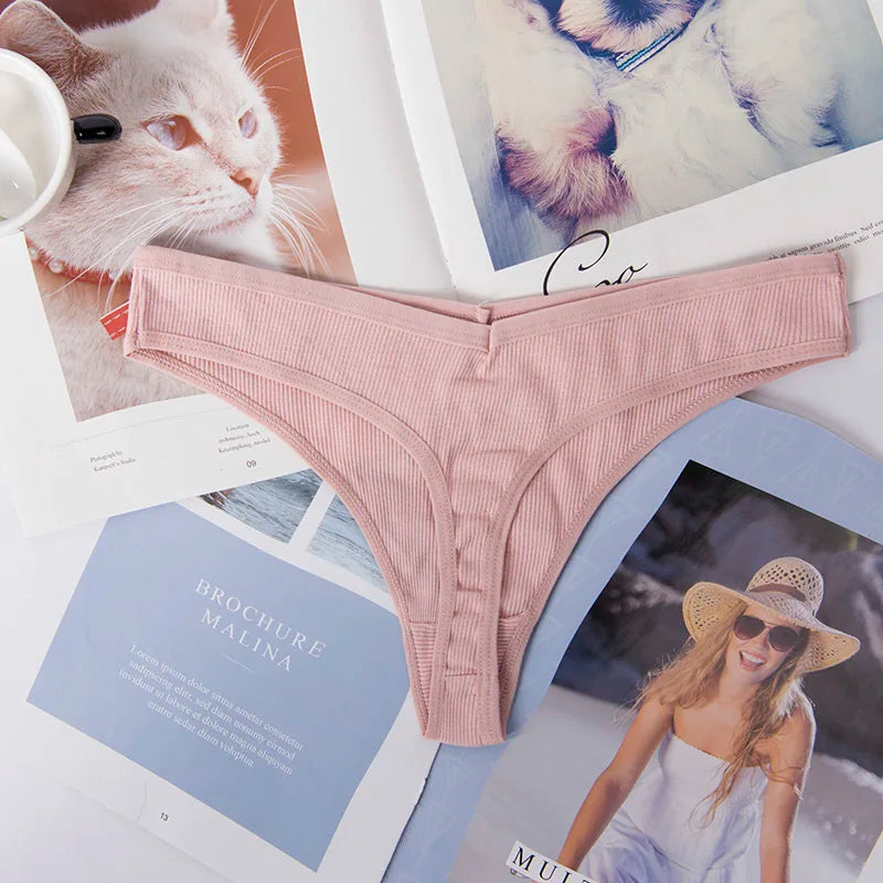 Sexy Ladies Cotton Mesh Transparent Panties Thongs String lingerie Fashion Low-Rise Women Underwear Seamless Briefs 1pcs yq01