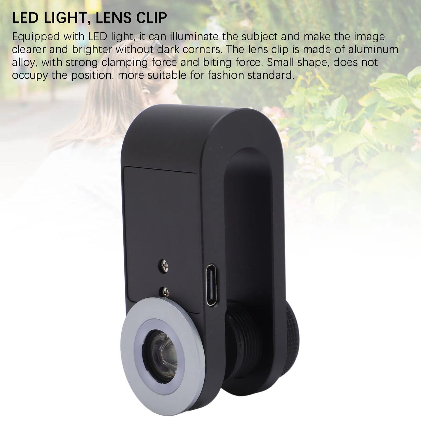 Phone Microscope Lens 400X High Definition Phone Camera Microscope Lens Aluminum Alloy Clamp 6 Groups for Electronics