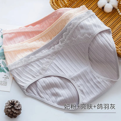 3PCS/Lot cotton Pregnancy Maternity Women Underwear Panties pregnant women clothes U-shaped low-Waist Briefs M L XL XXL K11