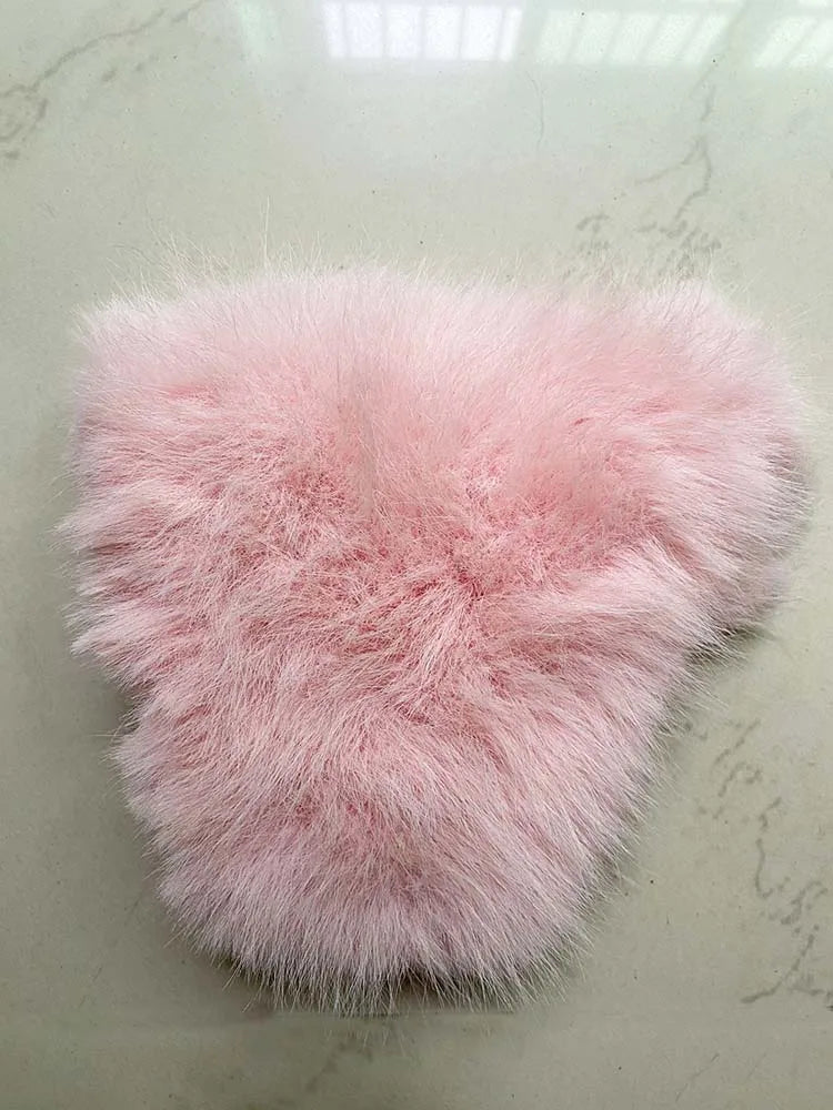 ZADORIN Luxury Big Collar Spliced Cropped Faux Fur Coat Woman Clothing Thicken Furry Faux Fur Jacket Winter Fur Coats Top Mujer