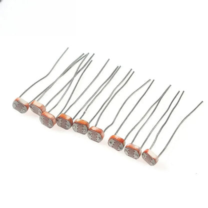 50PCS LDR Photoresistor Kit GL5506/GL5516/5528/5537/5539 Photosensitive Resistor for Arduino Raspberry Pi DIY Electronics