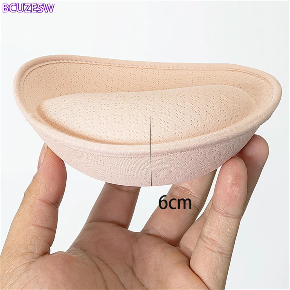 6cm Latex Thick Push Up Bra Pads Inserts Women Underwear Breast Lift Breathable Padded Bra Pad Lining Swimsuit Bra Insert