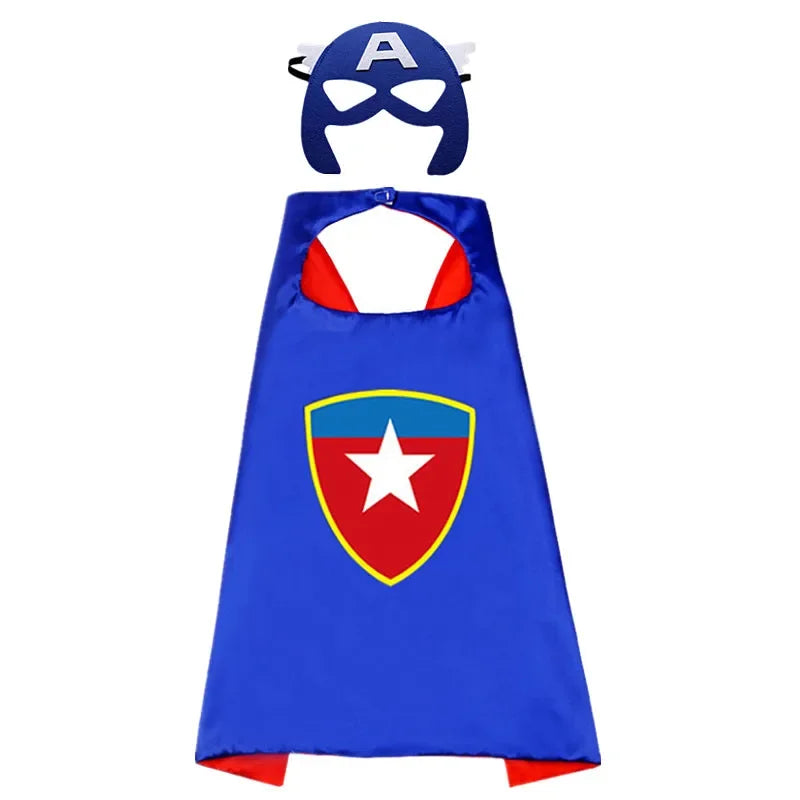 Superhero Capes for Kids, Cool Halloween Costume Cosplay Festival Party Supplies Favors Dress Up, for 3-12 Year Old Boys Girls
