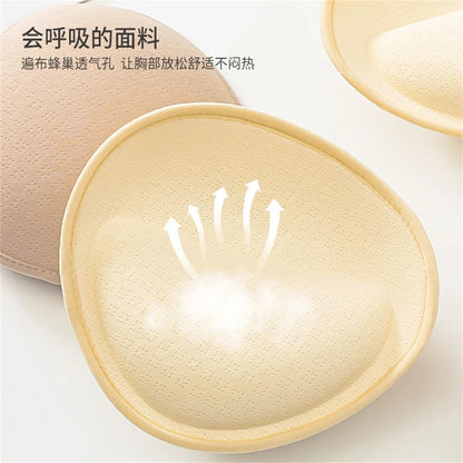 6cm Latex Thick Push Up Bra Pads Inserts Women Underwear Breast Lift Breathable Padded Bra Pad Lining Swimsuit Bra Insert