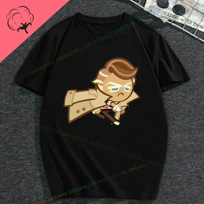 White Lily Cookie! Run Kingdom Vintage Harajuku Streetwear Top Y2k Clothes for Women Woman Clothing T-shirts Goth Women's