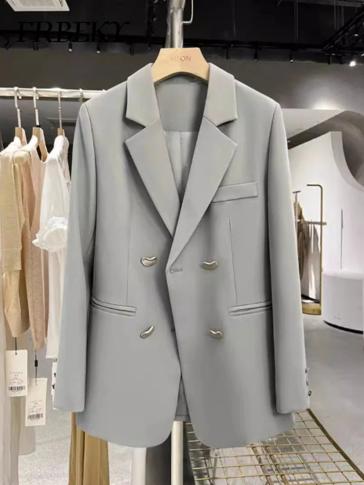 Outerwears Women's Blazers Spring Autumn New Casual Wind Suit Jacket Ms. French Texture Fashion Small Suit Jacket Woman Clothing