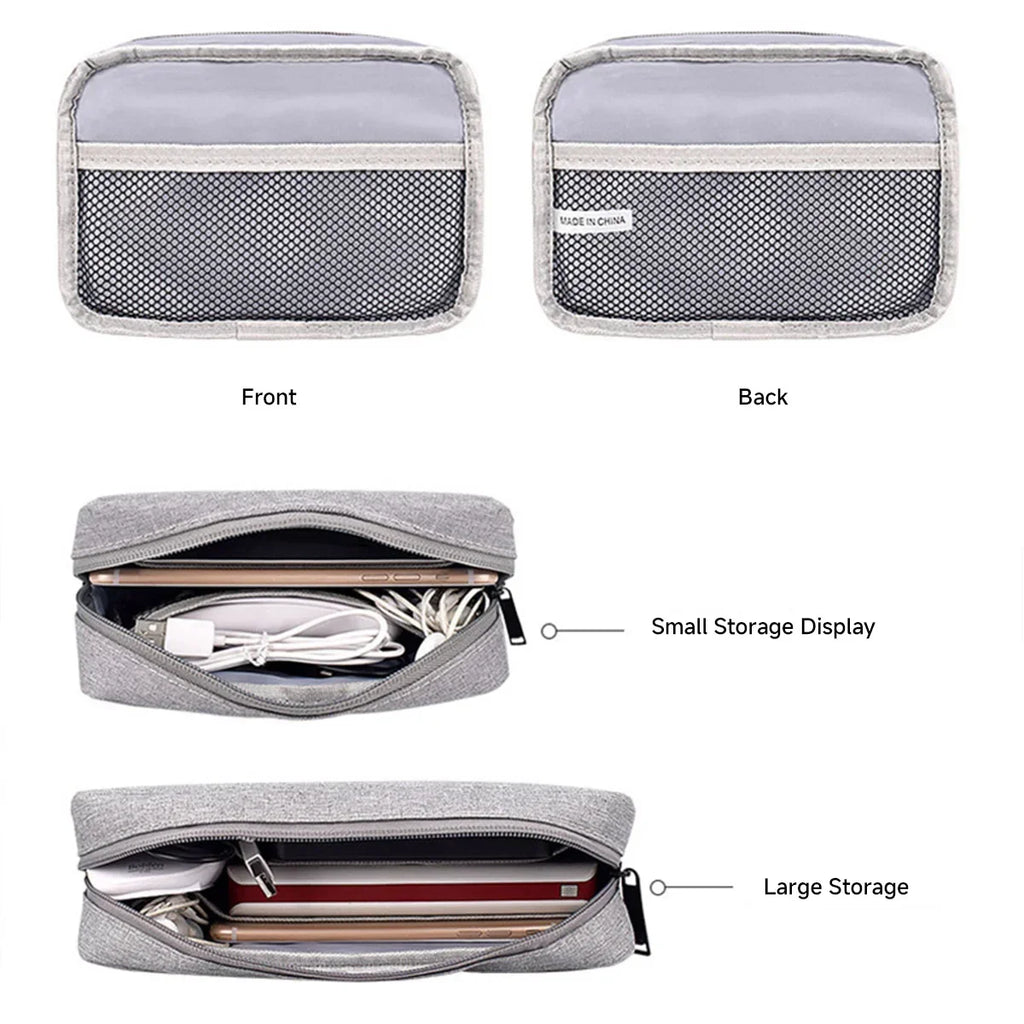 Storage Bag Cable Cord Organizer Travel Bag Small Electronics SD Card Power Bank Storage Bag