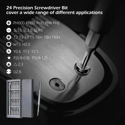 25 in 1 Magnetic Precision Screwdriver Set Kit Professional Repair Tools for Phone PC Electronics Computer with Torx Hex Bits