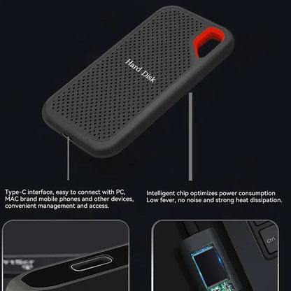 Original 256TB E61 SSD Hard Disk 2TB SSD 2.5 Inch 1TB Hard Drive Drive Hard Disk Portable Electronics for Laptops Mobile Phones