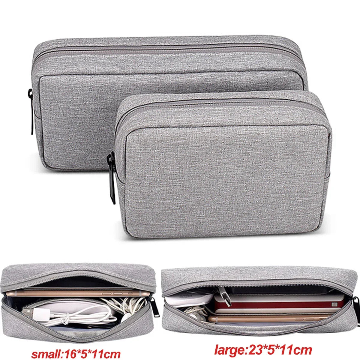 Storage Bag Cable Cord Organizer Travel Bag Small Electronics SD Card Power Bank Storage Bag