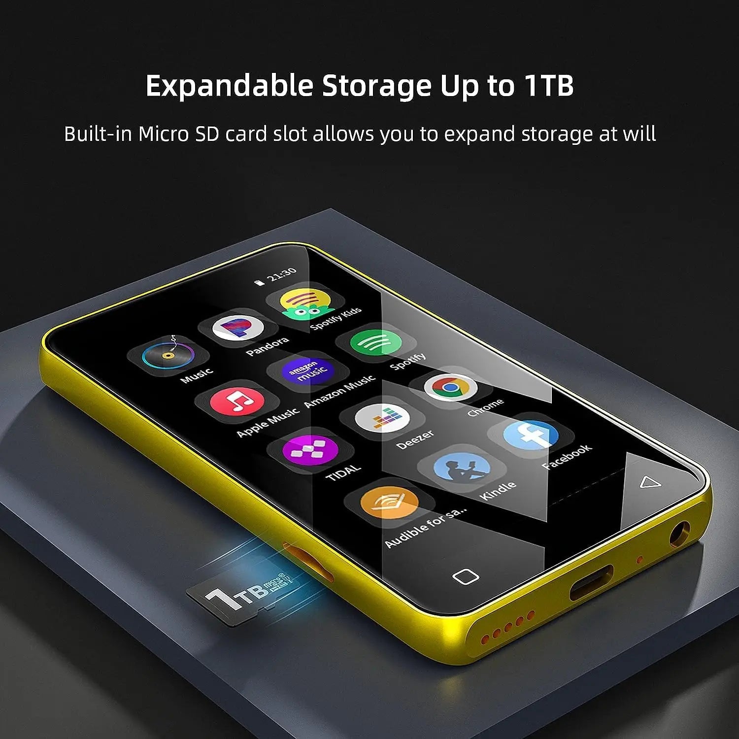 reproductor mp3 player bluetooth speakers, dap music player with spotify, Electronics mp4 walkman, up to 1TB