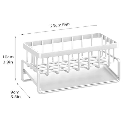 Kitchen Sink Drain Rack Organizer Sponge Storage Faucet Holder Soap Drainer Dishcloth Towel Rack Kitchen Sink Organizer