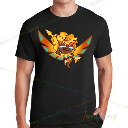 White Lily Cookie! Run Kingdom Vintage Harajuku Streetwear Top Y2k Clothes for Women Woman Clothing T-shirts Goth Women's