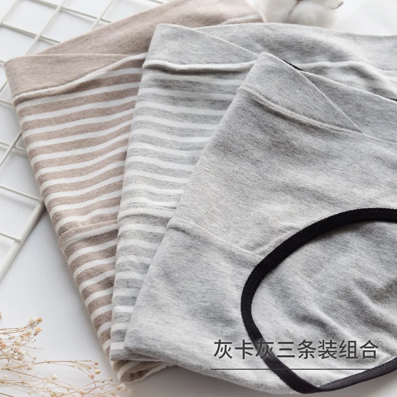 3PCS/Lot cotton Pregnancy Maternity Women Underwear Panties pregnant women clothes U-shaped low-Waist Briefs M L XL XXL K11
