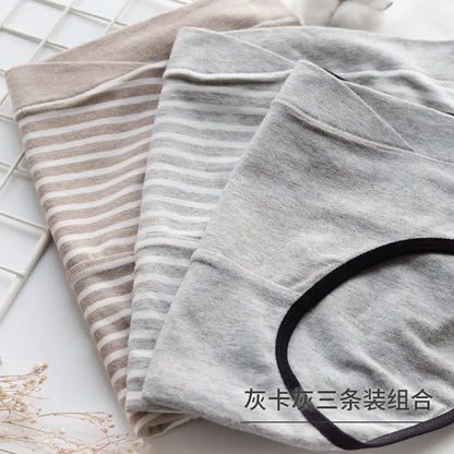 3PCS/Lot cotton Pregnancy Maternity Women Underwear Panties pregnant women clothes U-shaped low-Waist Briefs M L XL XXL K11