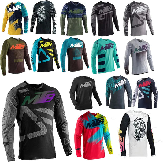 2025 Motocross Mountain Enduro Bike Clothing Bicycle Moto Downhill T-shirt  Women Men Cycling Jersey MTB Shirts BMX