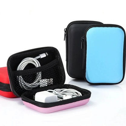 Travel Storage Bag Charging Case for Data Cables Earphone Package Zipper Bag Portable Travel Cable Organizer Electronics Storage