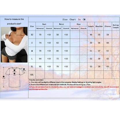 Square-Cut Collar T-shirt Slim Long Sleeve Tops Sexy Woman Clothing Both Side Pleats Tee Shirt Autumn & Winter 2025 New 2524