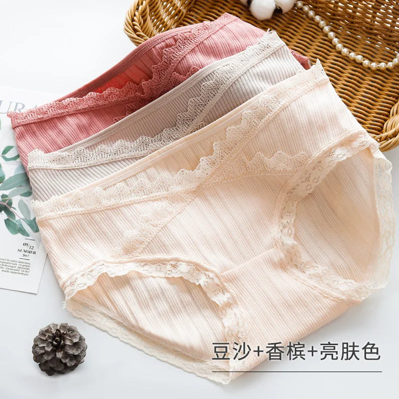 3PCS/Lot cotton Pregnancy Maternity Women Underwear Panties pregnant women clothes U-shaped low-Waist Briefs M L XL XXL K11