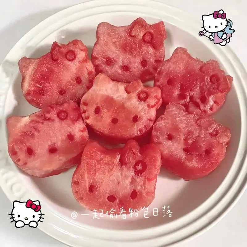 KawaiiHello Kitty Fruit Cookies 2 pieces/set kitchenware Party snack cookies Dumpling baking tools DIY toy gift for kids