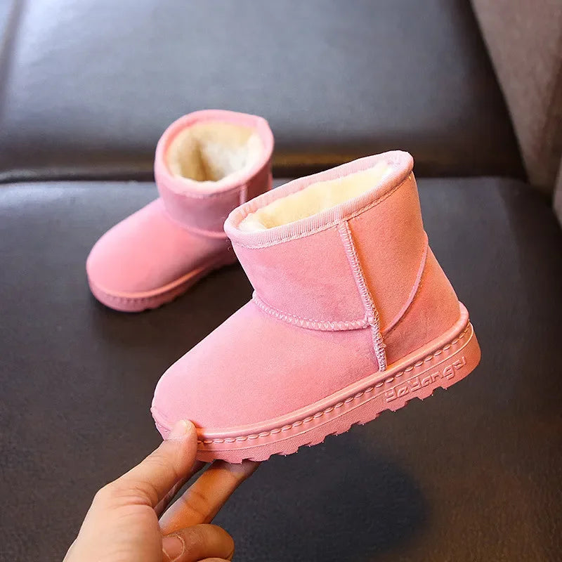 Fashion Children Casual Shoes Girls Boys Cotton Snow Boots Warm Kids Boots Boy Winter Cotton Shoes Sneakers ботинки мартин