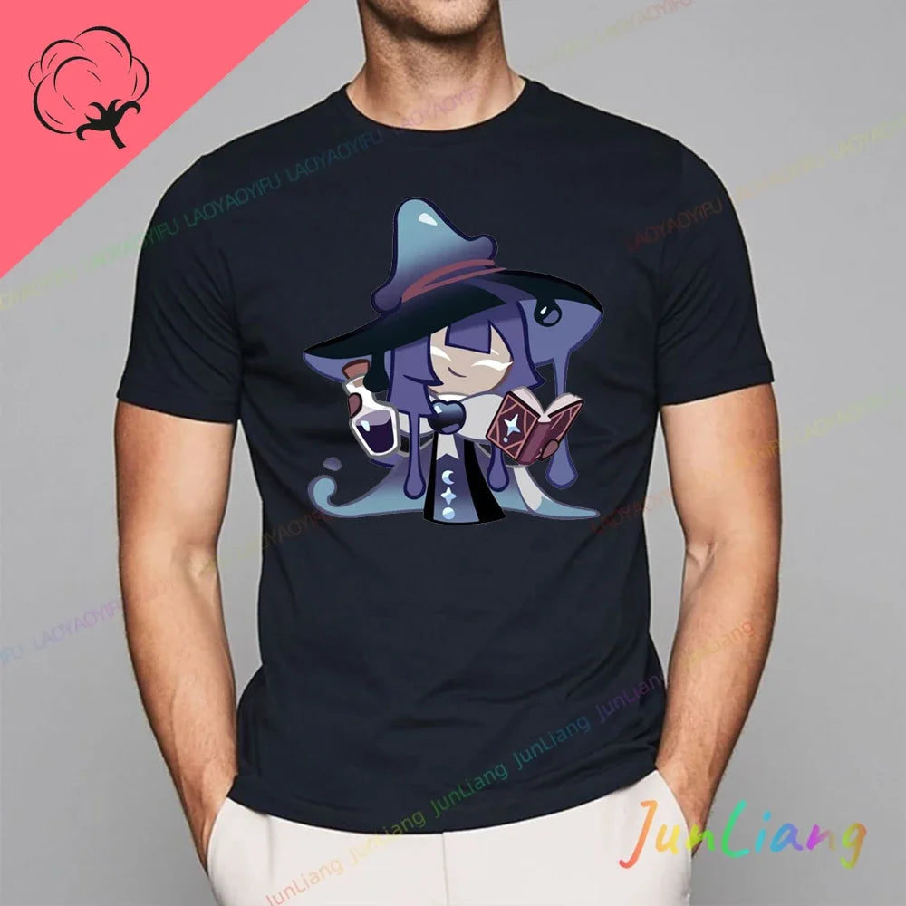 White Lily Cookie! Run Kingdom Vintage Harajuku Streetwear Top Y2k Clothes for Women Woman Clothing T-shirts Goth Women's