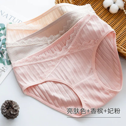 3PCS/Lot cotton Pregnancy Maternity Women Underwear Panties pregnant women clothes U-shaped low-Waist Briefs M L XL XXL K11