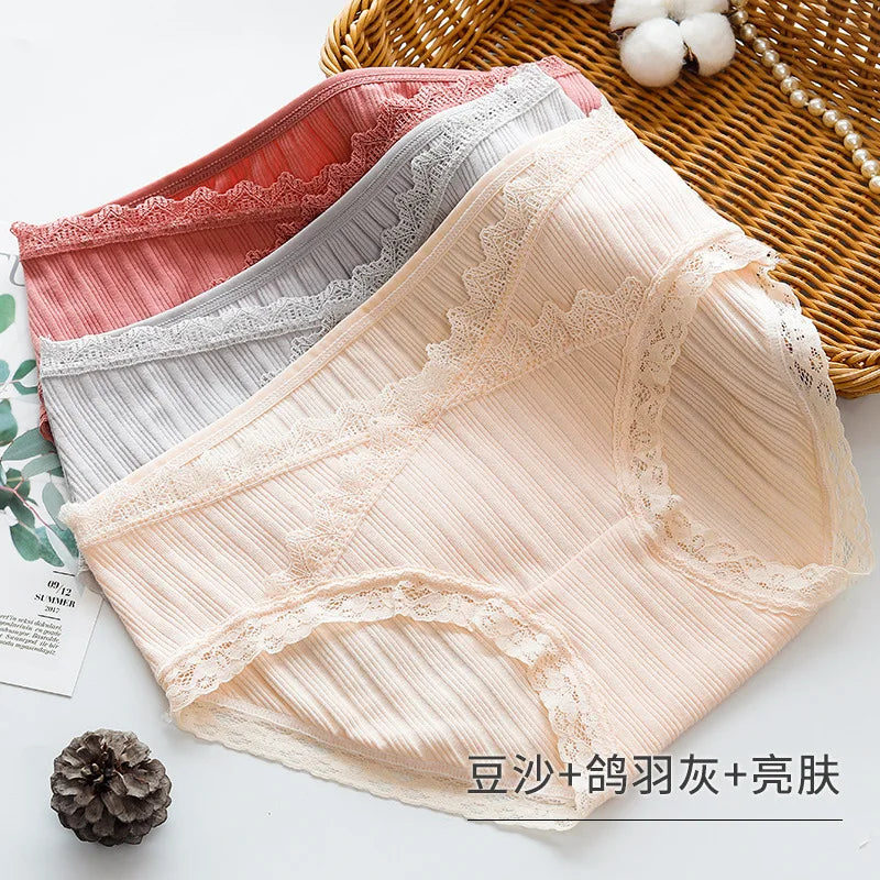 3PCS/Lot cotton Pregnancy Maternity Women Underwear Panties pregnant women clothes U-shaped low-Waist Briefs M L XL XXL K11