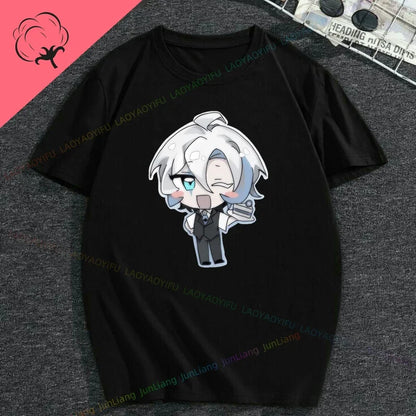 White Lily Cookie! Run Kingdom Vintage Harajuku Streetwear Top Y2k Clothes for Women Woman Clothing T-shirts Goth Women's