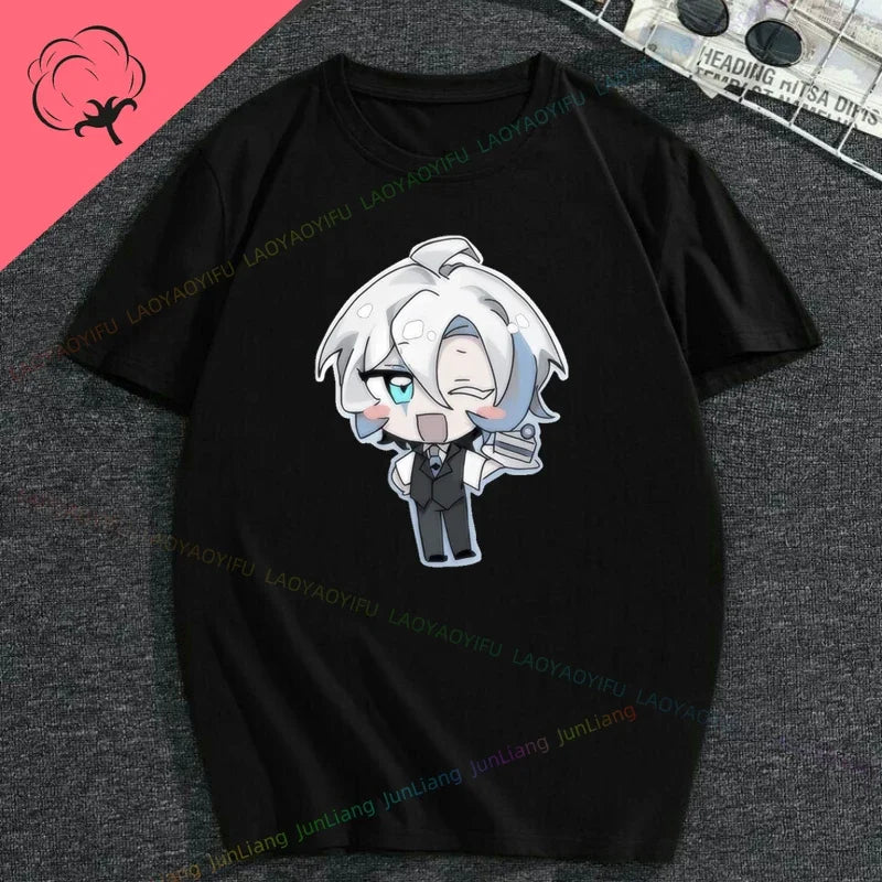 White Lily Cookie! Run Kingdom Vintage Harajuku Streetwear Top Y2k Clothes for Women Woman Clothing T-shirts Goth Women's