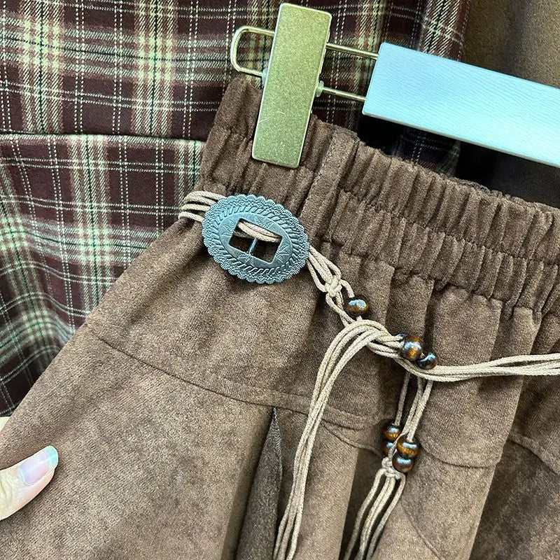 American Vintage Irregular Skirt 2025 Trend Streetwear Y2K Skirts Women  Patchwork Midi Skirts Faldas Woman Clothing Chic