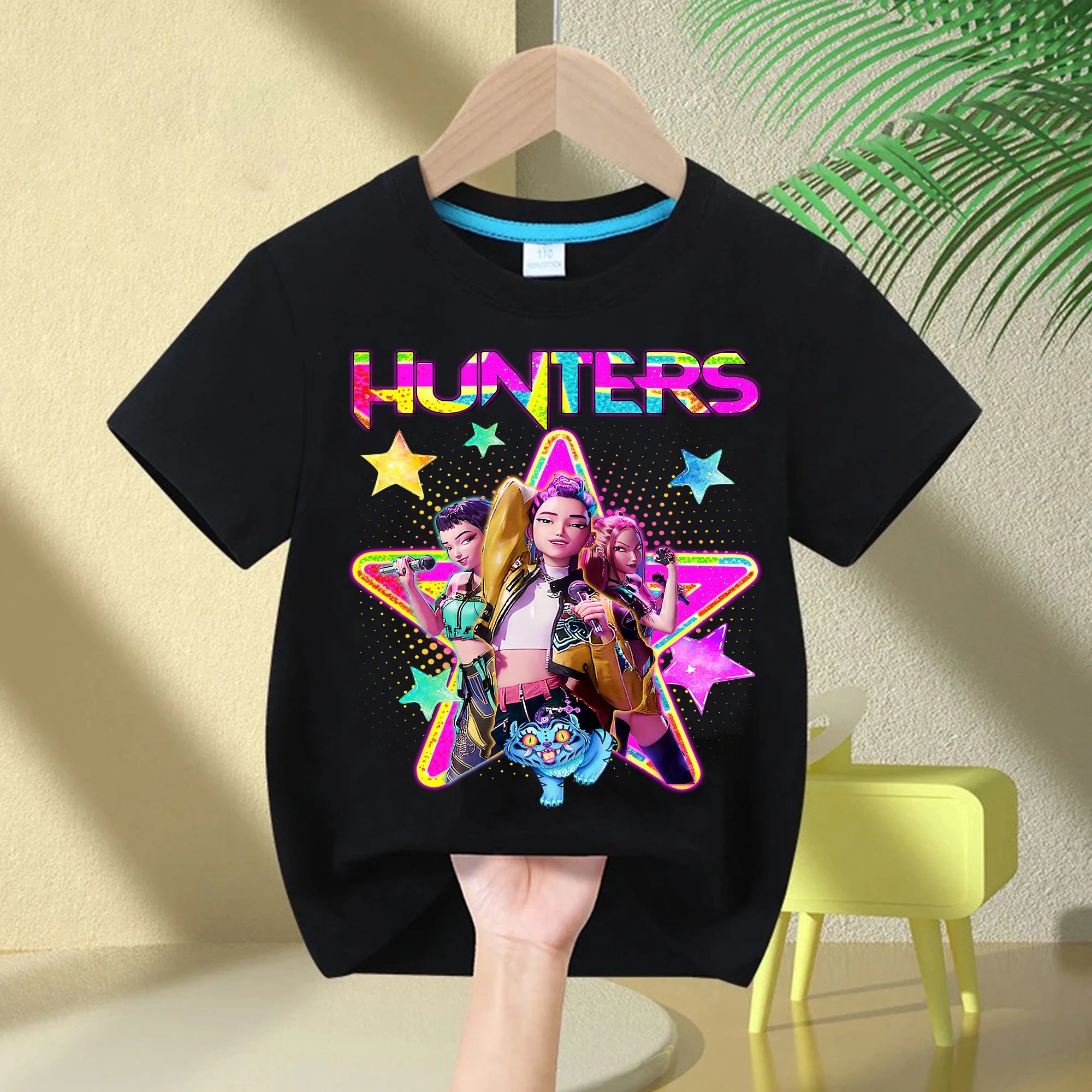 2025 Hot Movie Soft Cotton Baby Girls T Shirt Children's Clothing KPop Demon Hunters Fans Gifts Kids Clothes Fashion Casual Tops