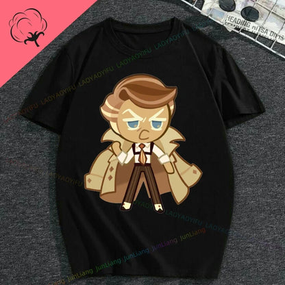 White Lily Cookie! Run Kingdom Vintage Harajuku Streetwear Top Y2k Clothes for Women Woman Clothing T-shirts Goth Women's