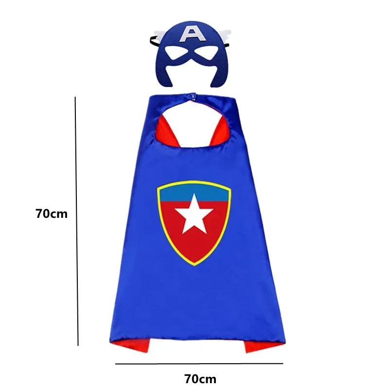 Superhero Capes for Kids, Cool Halloween Costume Cosplay Festival Party Supplies Favors Dress Up, for 3-12 Year Old Boys Girls
