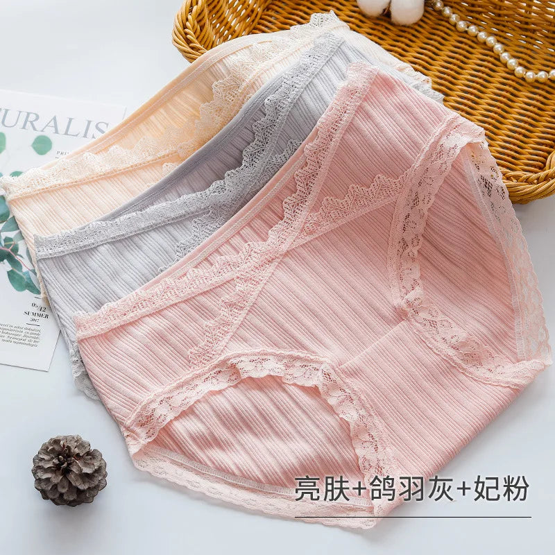 3PCS/Lot cotton Pregnancy Maternity Women Underwear Panties pregnant women clothes U-shaped low-Waist Briefs M L XL XXL K11