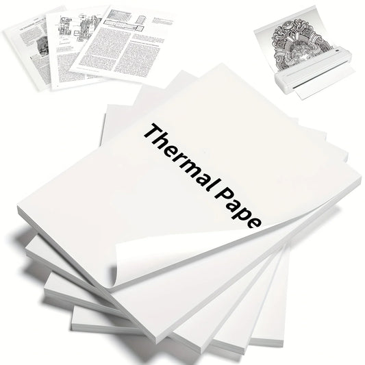 A4 Thermal Printer Paper, 100/200 Sheets, 21.01cm X 29.69cm, No Electronics, for Portable Thermal Printers, Not for Laser/Inkjet