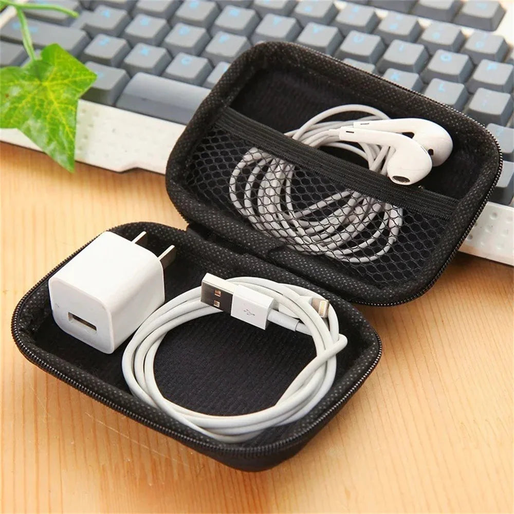 Travel Storage Bag Charging Case for Data Cables Earphone Package Zipper Bag Portable Travel Cable Organizer Electronics Storage